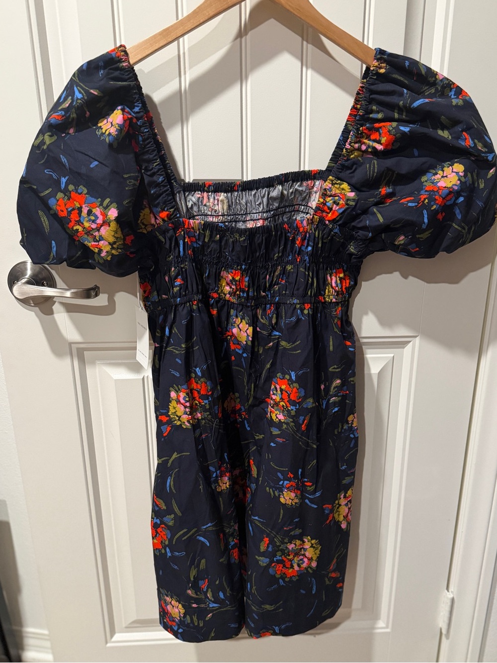 Free Assembly floral boho puff sleeve dress NWT M